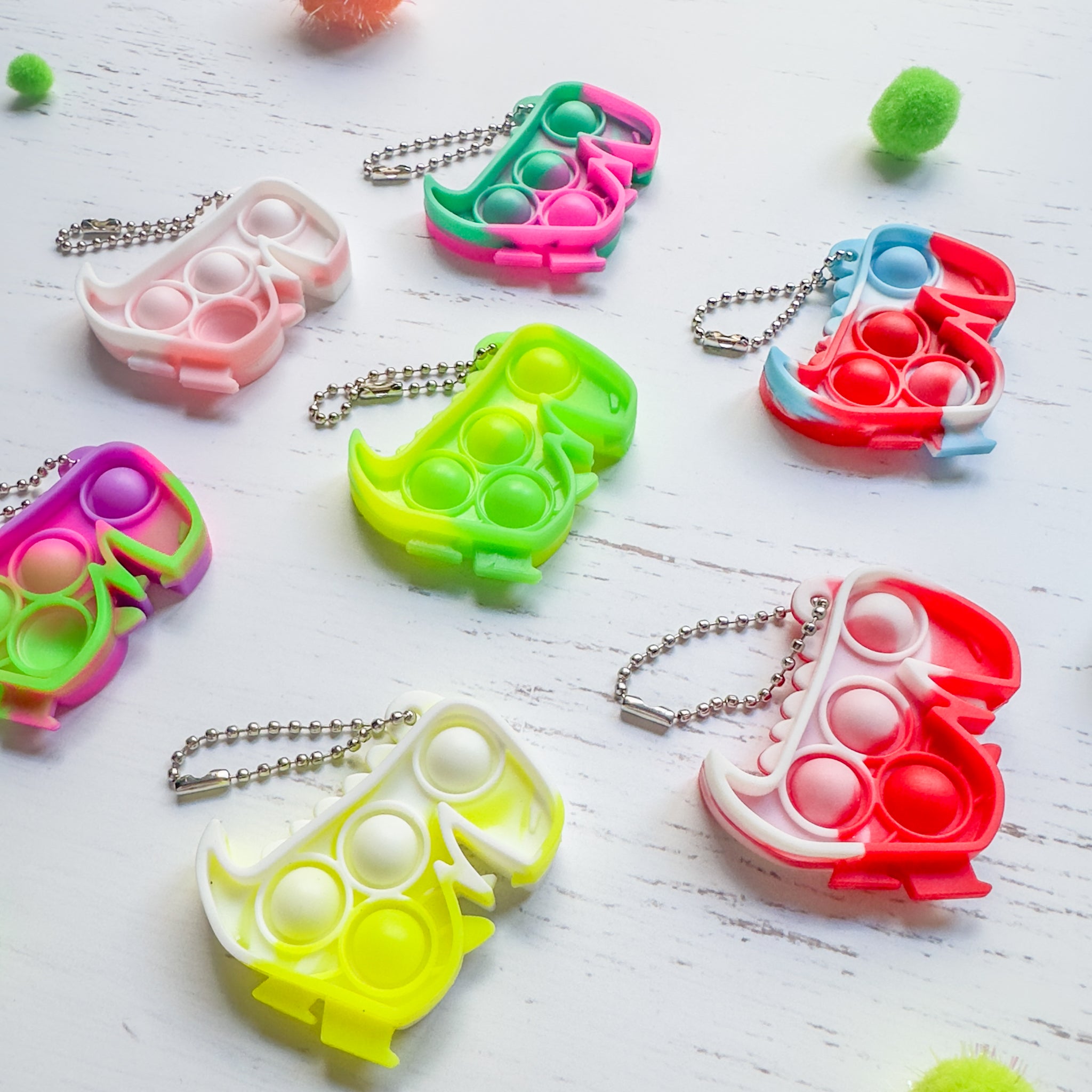 Dinosaur Pop Keychain