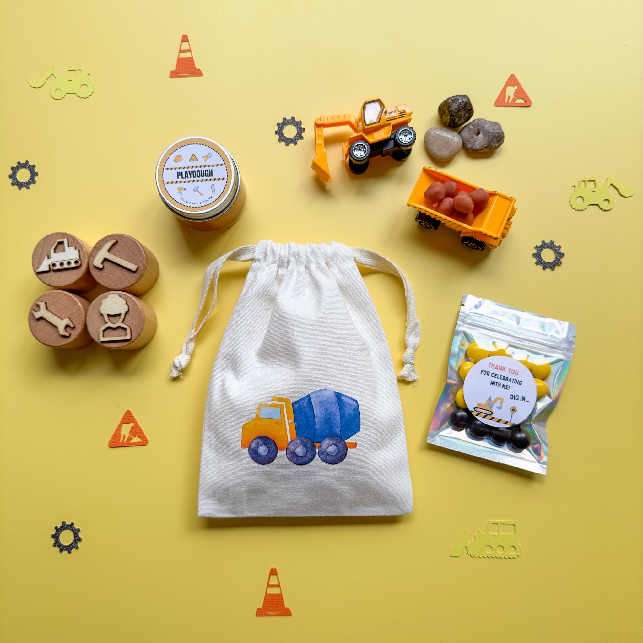 Construction Premade Party Bags
