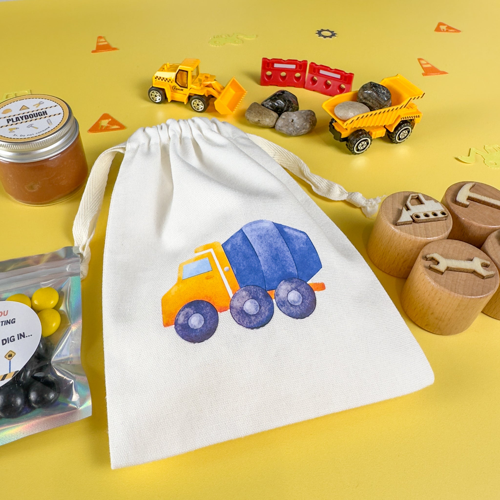Construction Premade Party Bags