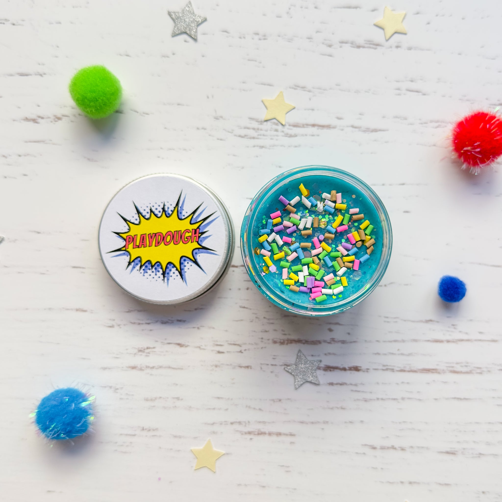 Superhero Playdough Party Favours