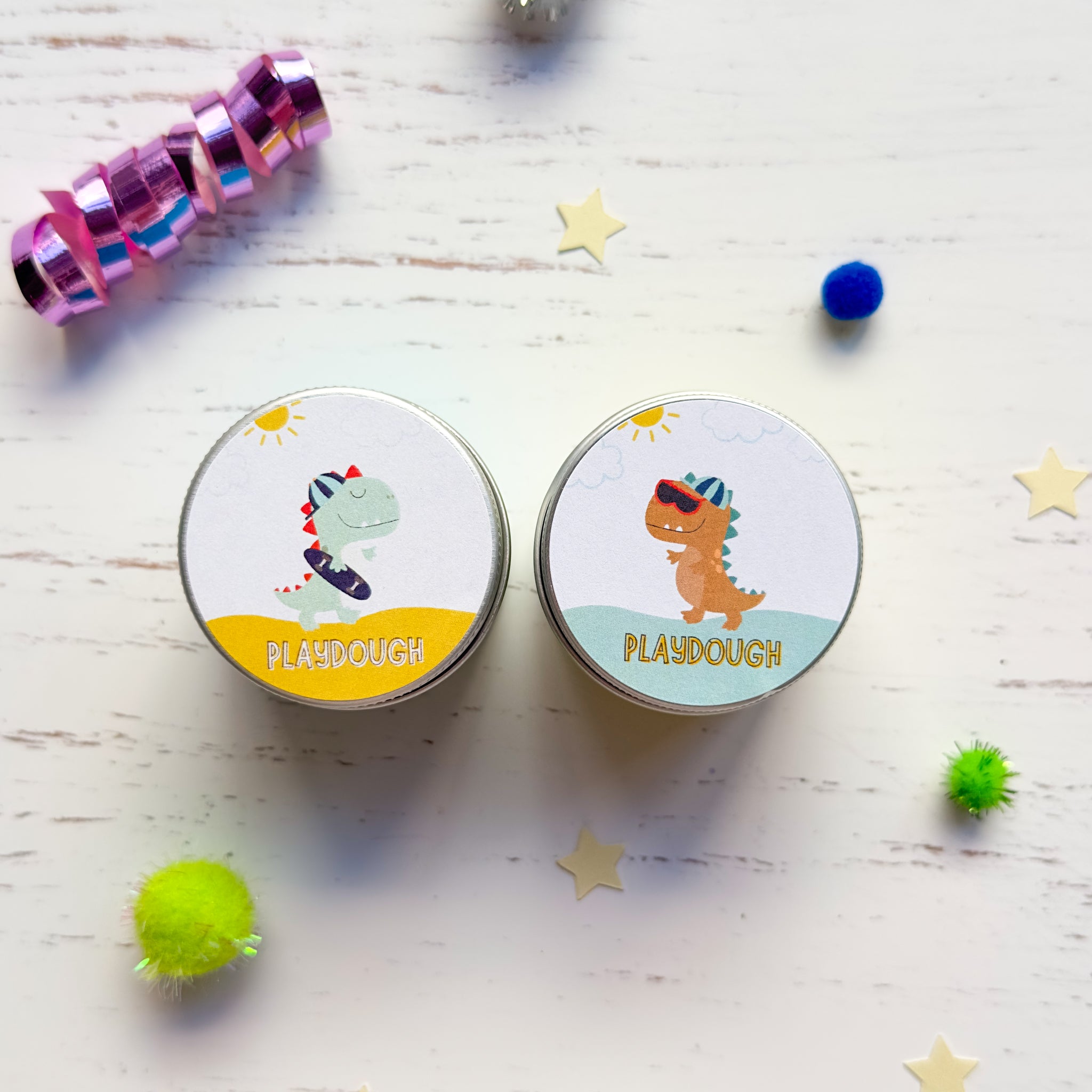 Cool Dinosaur Playdough Party Favours