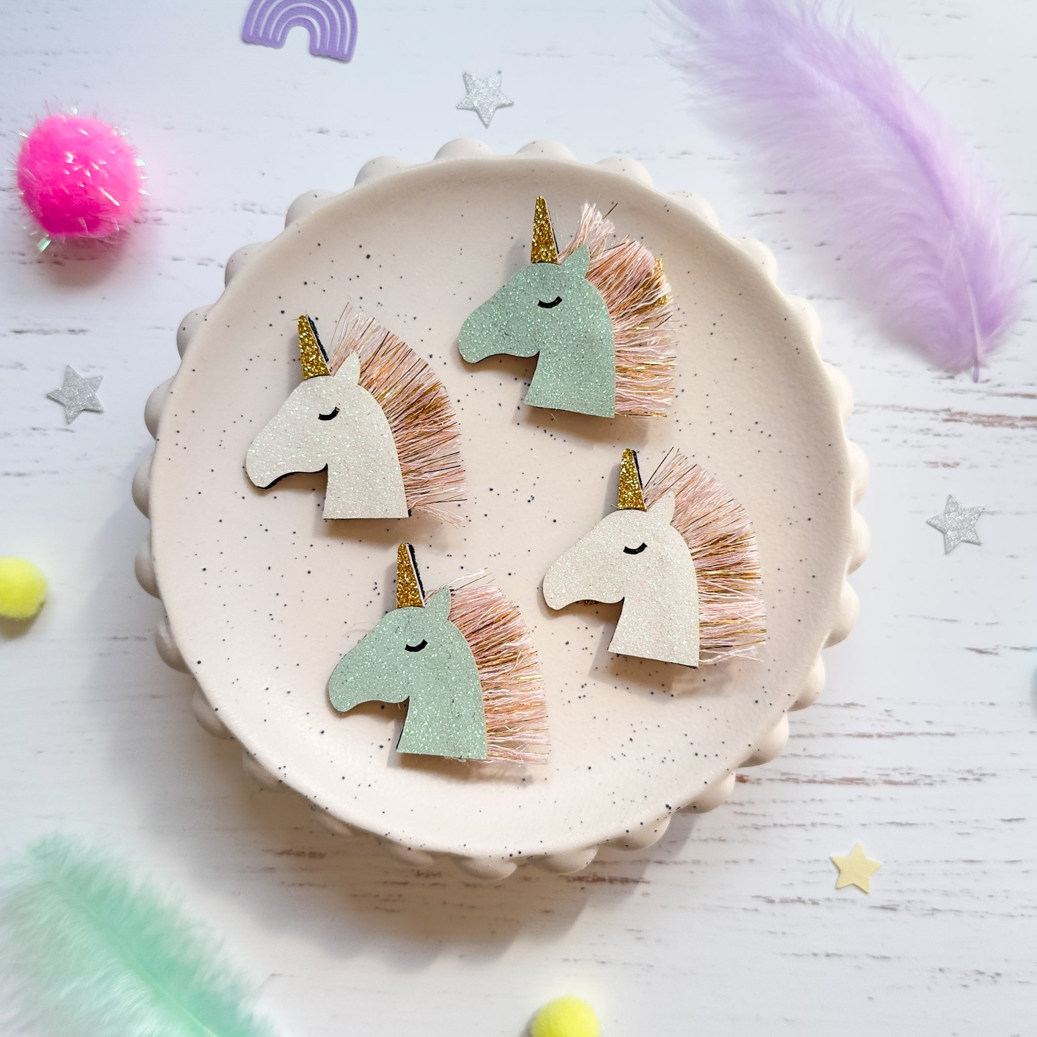 Unicorn Glitter Hairpin