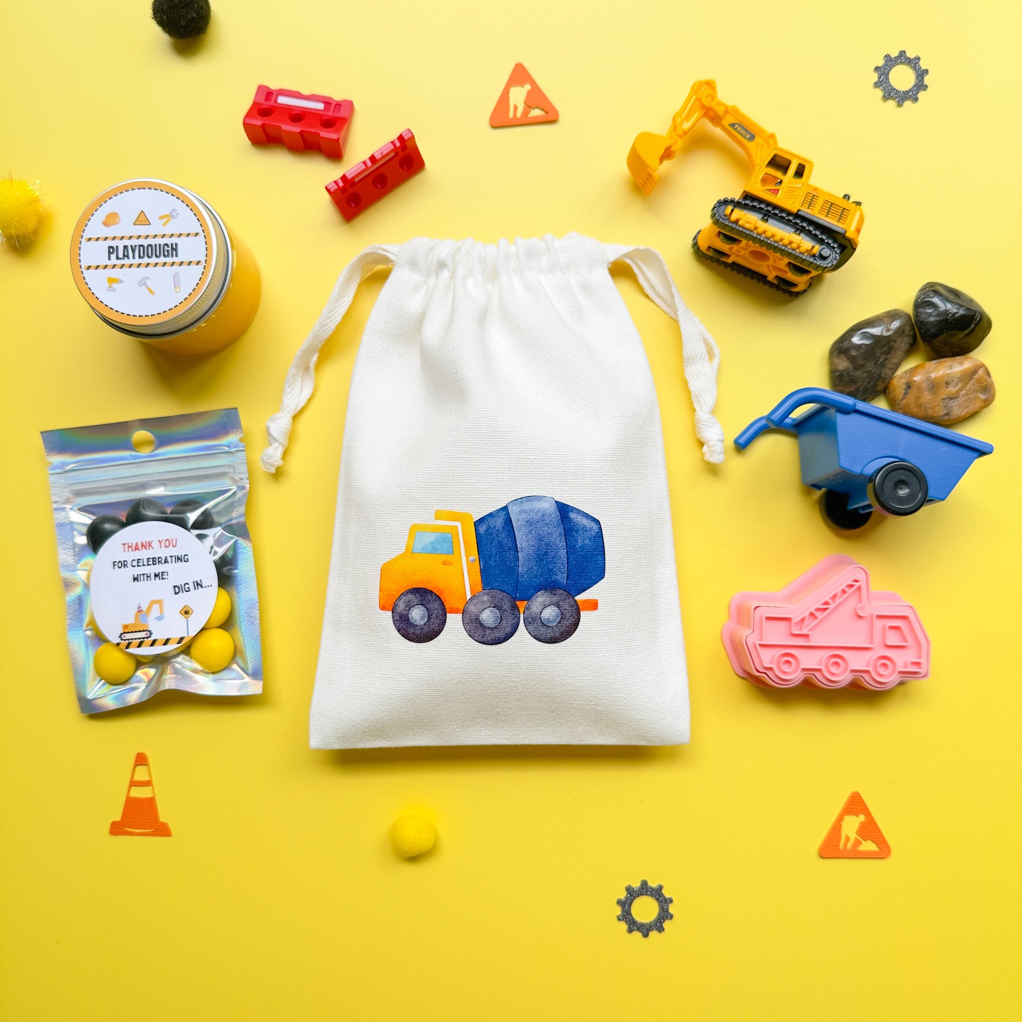 Construction Premade Party Bags