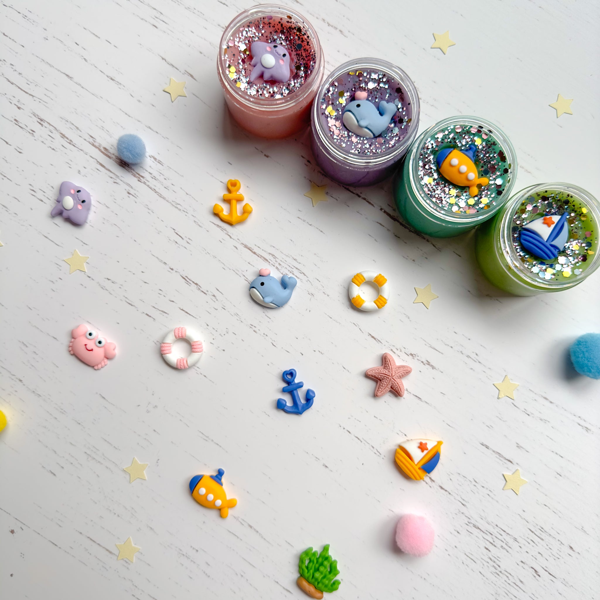 Under The Sea Charm Playdough Party Favours