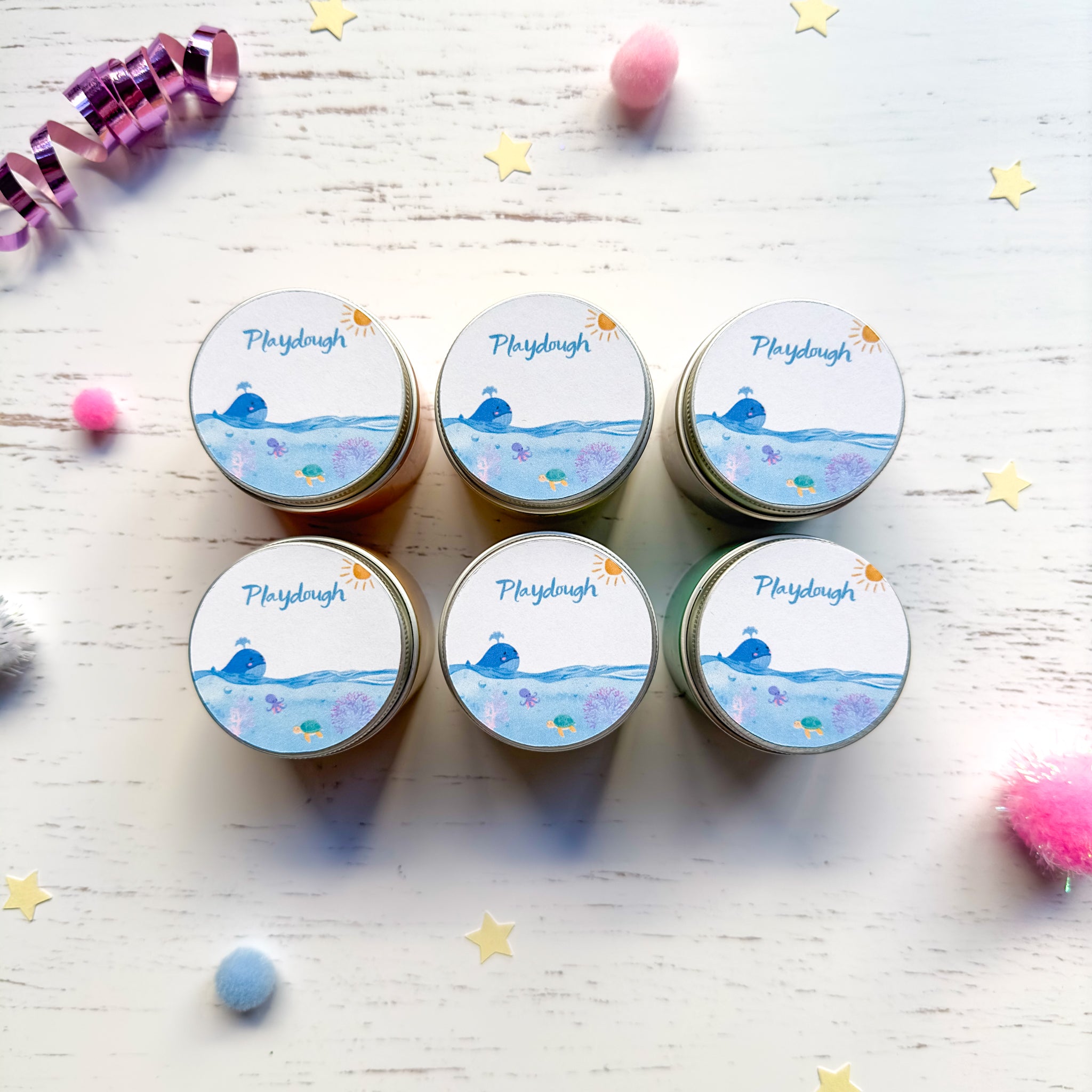 Under The Sea Charm Playdough Party Favours