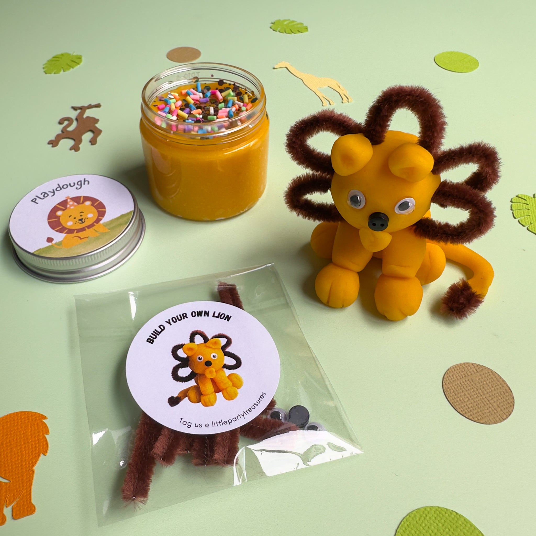 Jungle Animal Safari Premade Party Bags