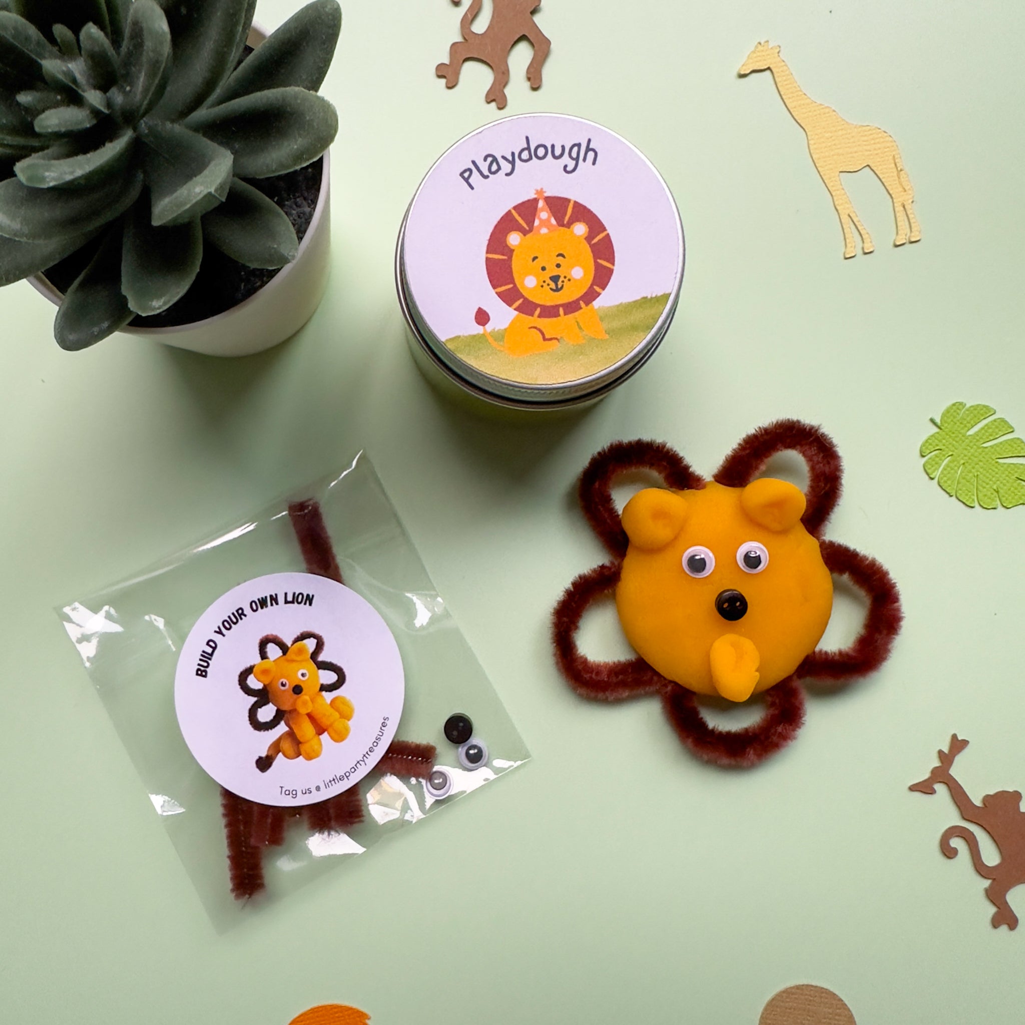 Jungle Animal Safari Premade Party Bags