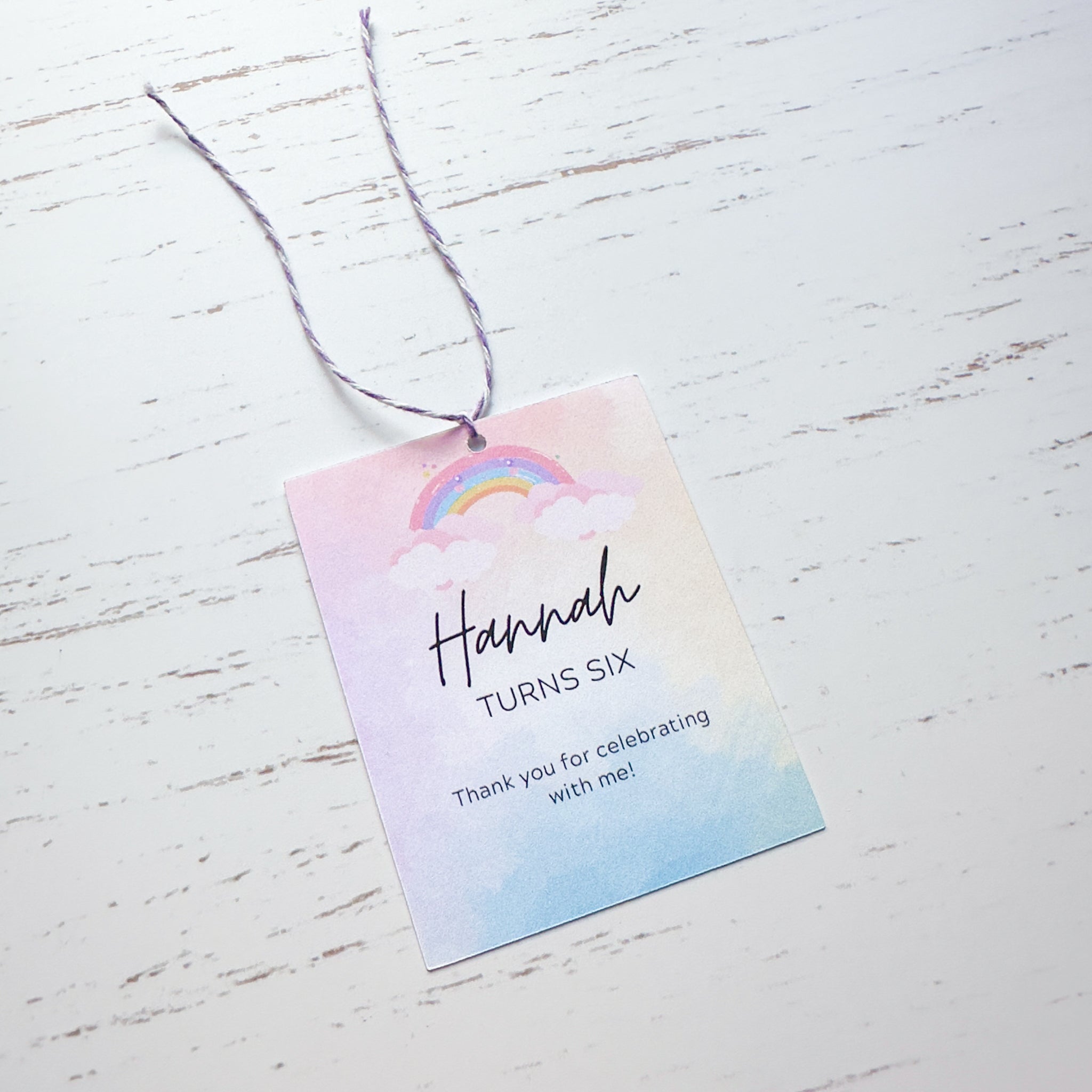 Rainbow Gift Tag