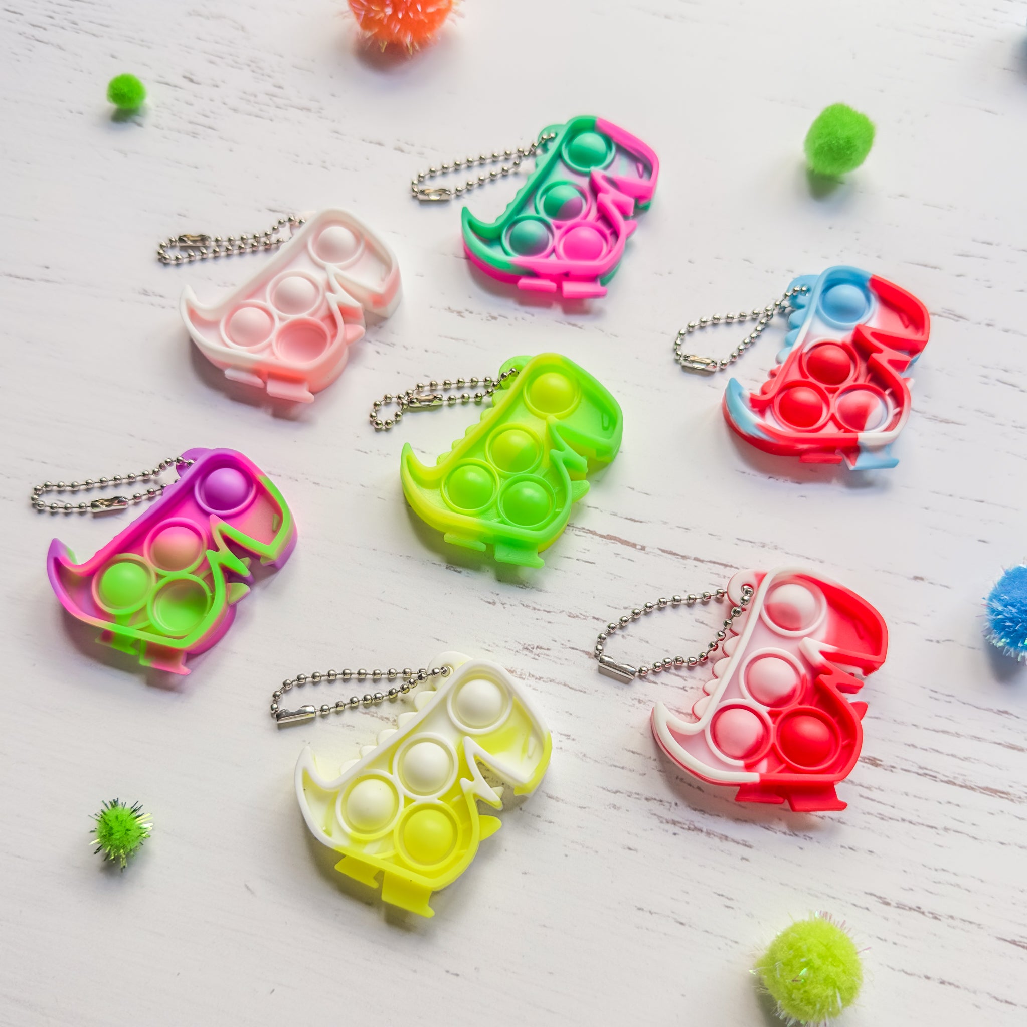 Dinosaur Pop Keychain