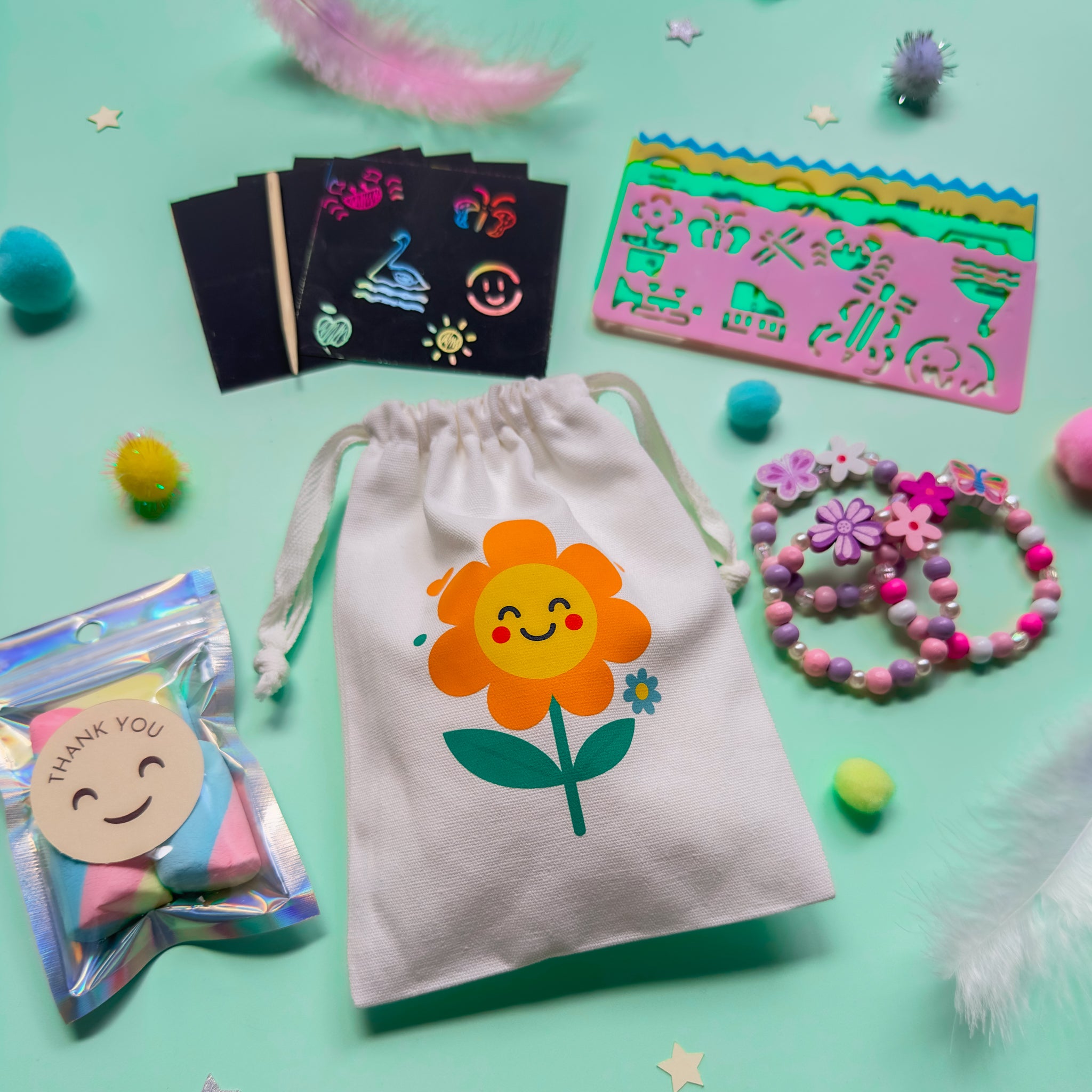 Smiley Flower Premade Party Bags