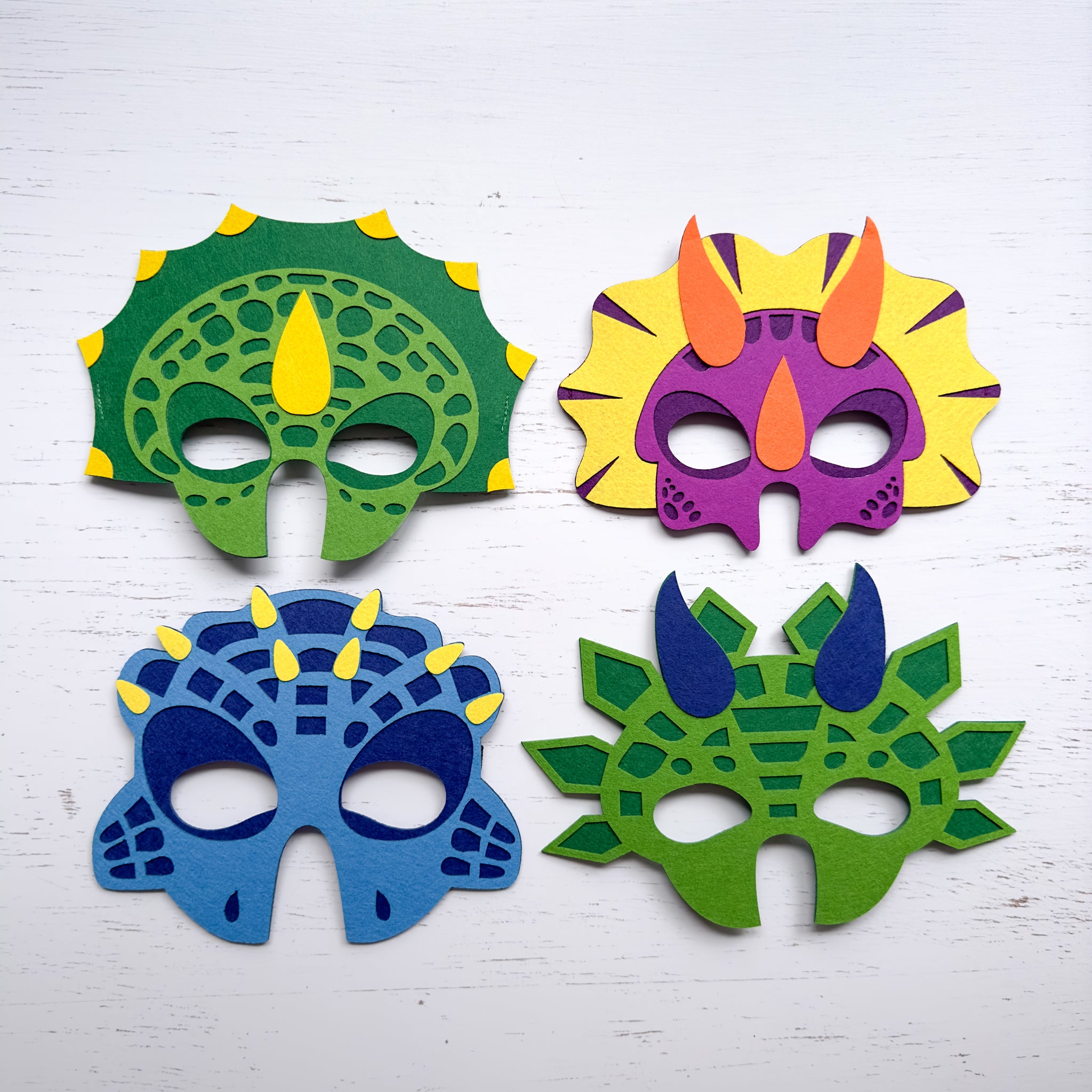 Dinosaur Party Masks