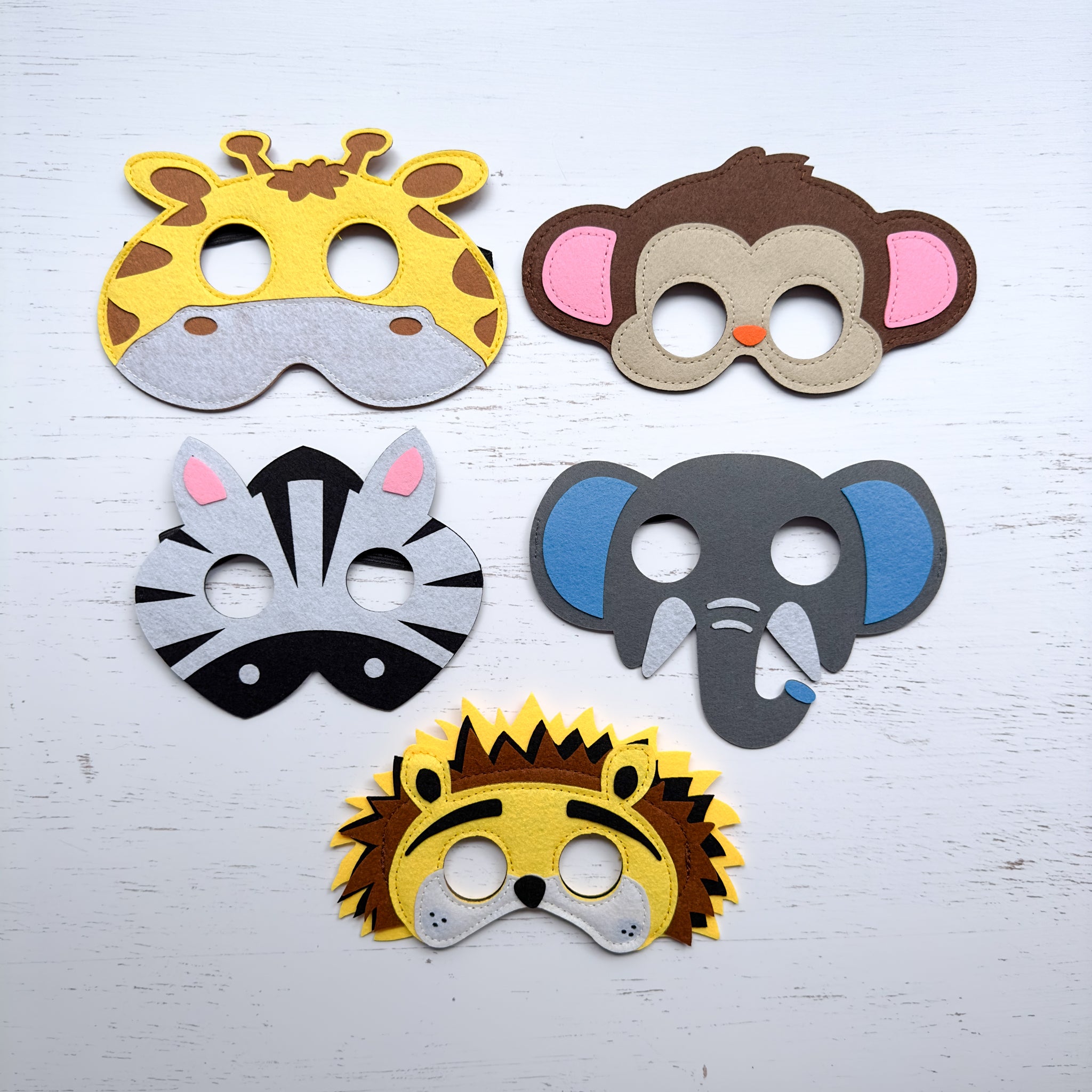 Jungle Animal Party Masks