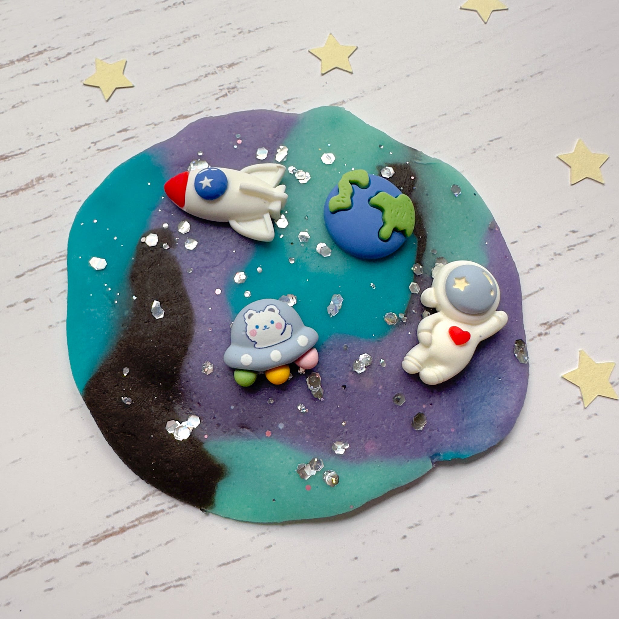 Space Astronaut Playdough Party Favours