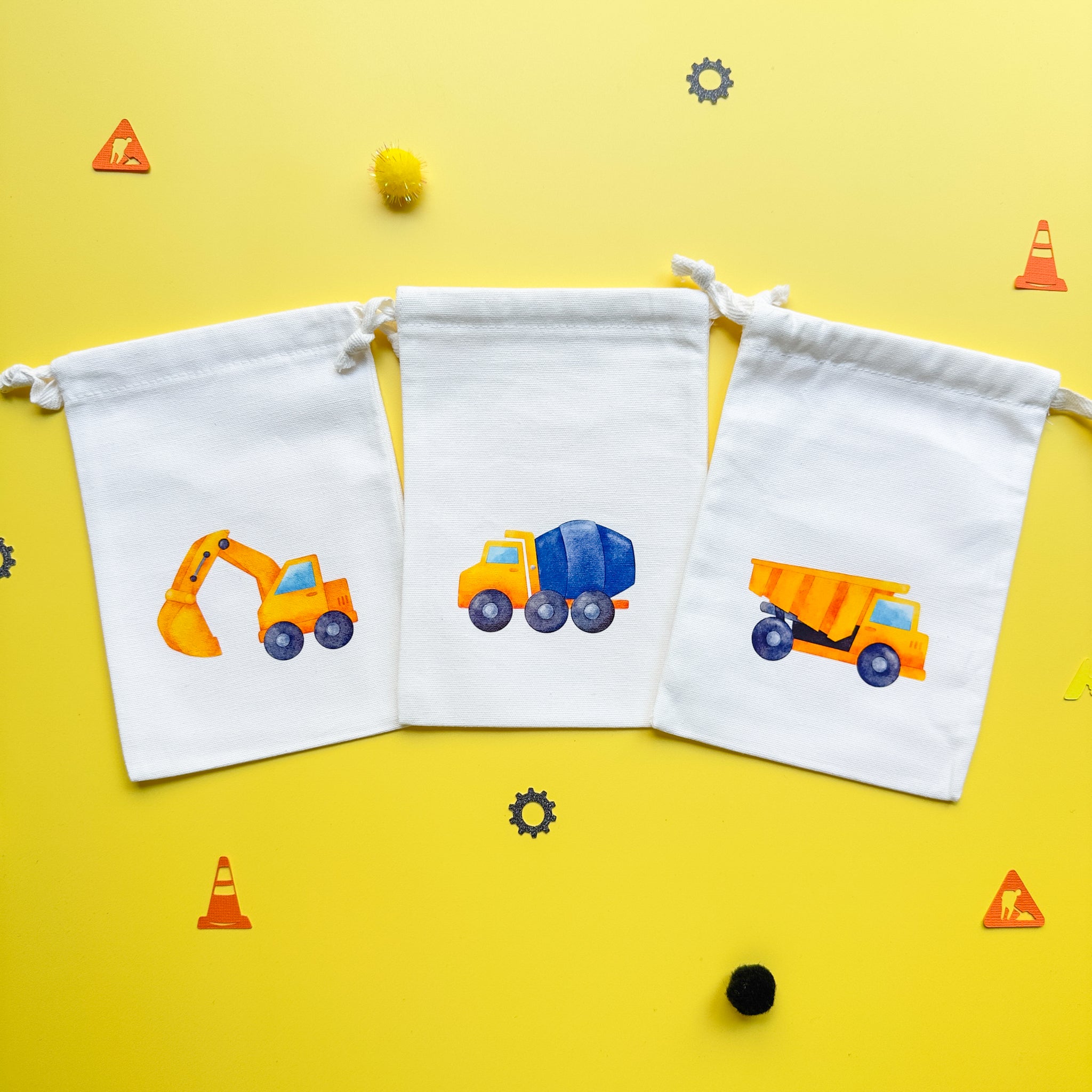 Construction Premade Party Bags