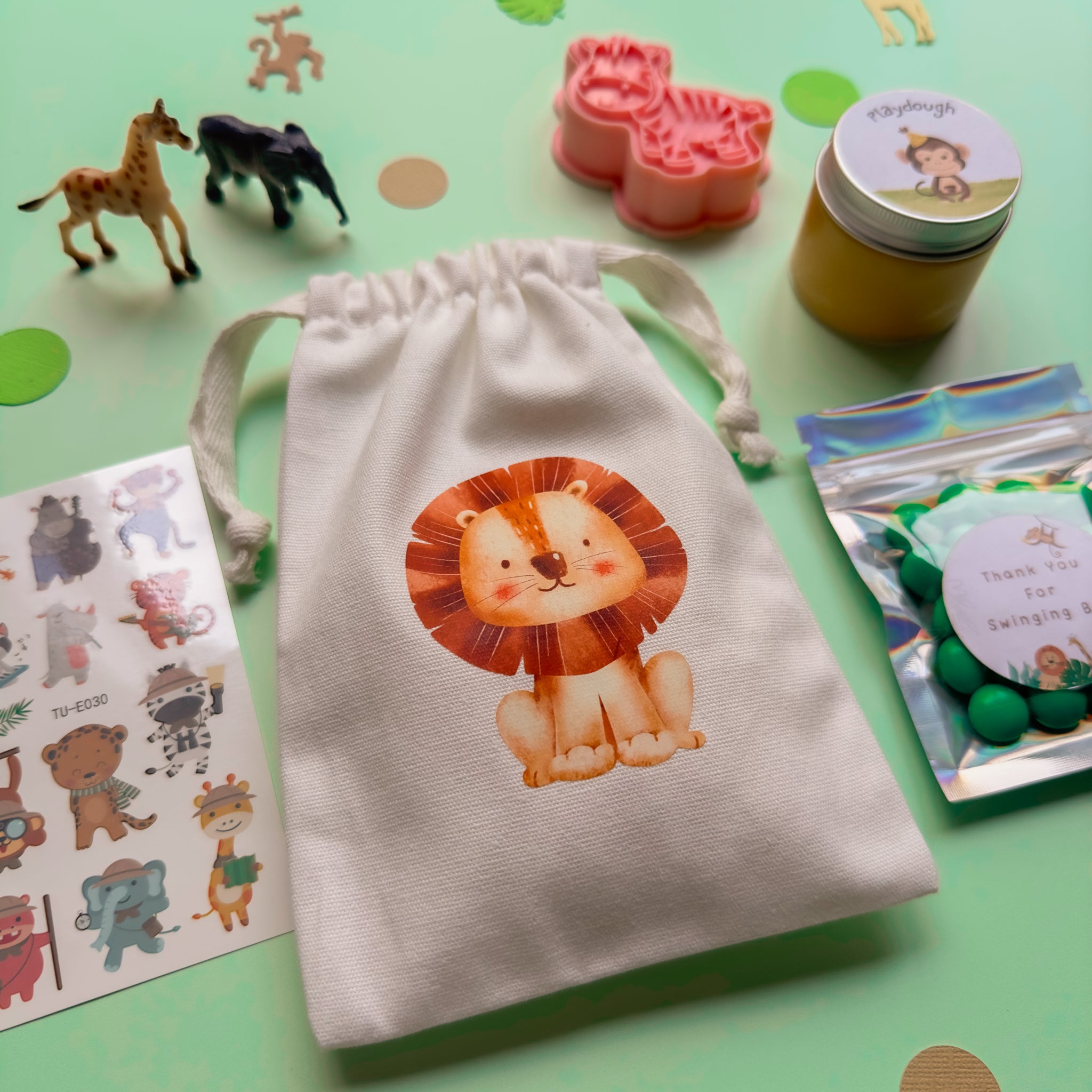 Jungle Animal Premade Party Bags