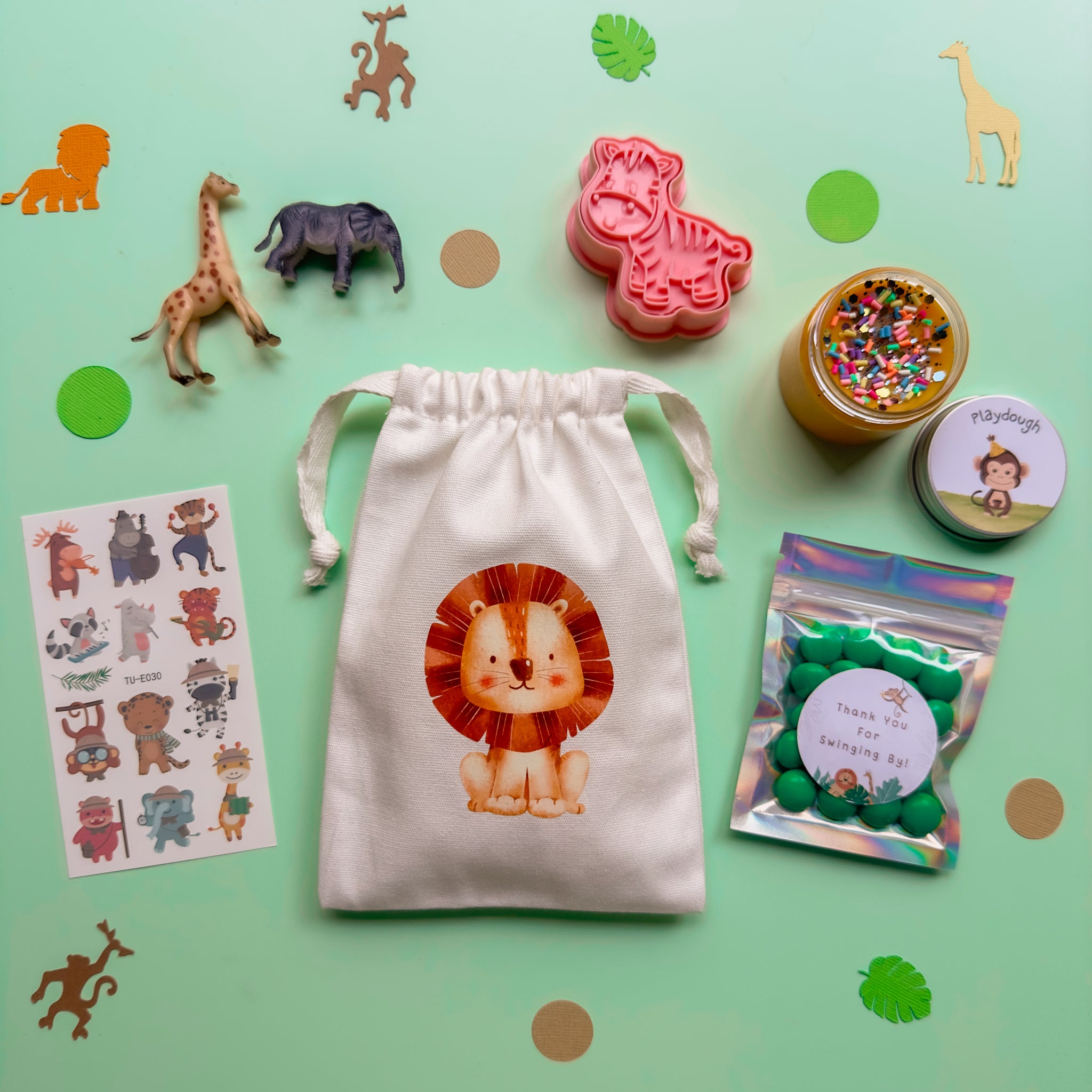 Jungle Animal Premade Party Bags