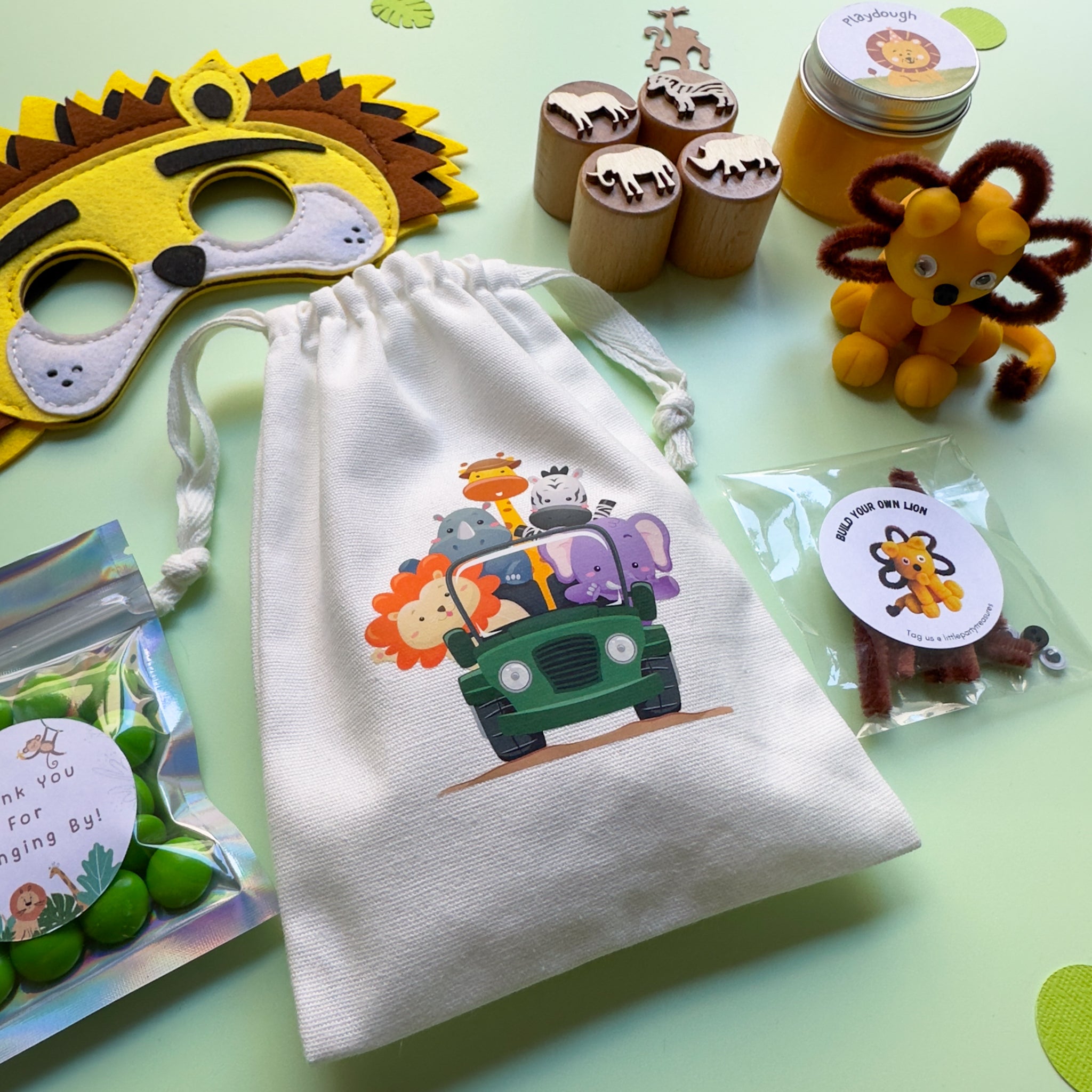 Jungle Animal Safari Premade Party Bags