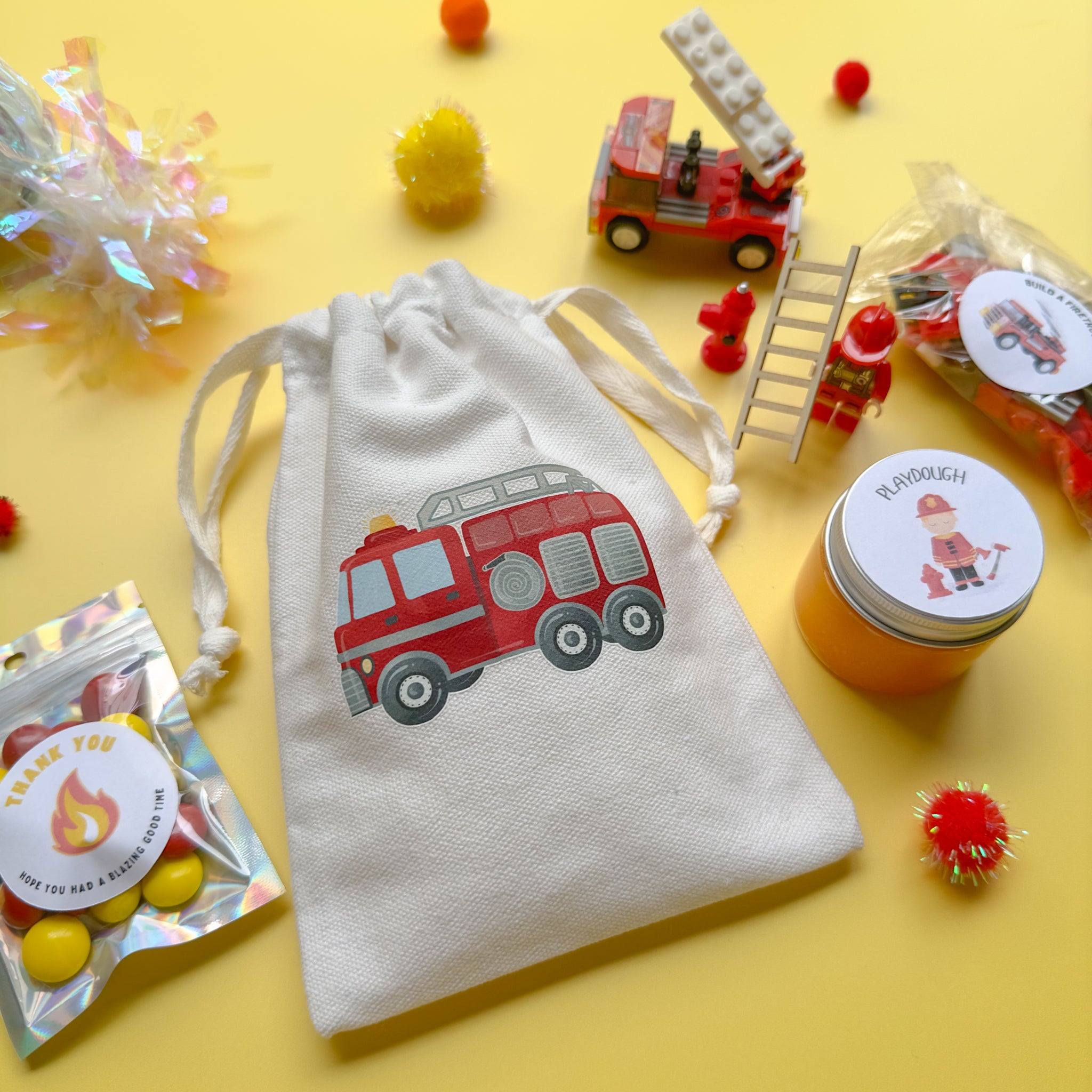 Firetruck Premade Party Bags